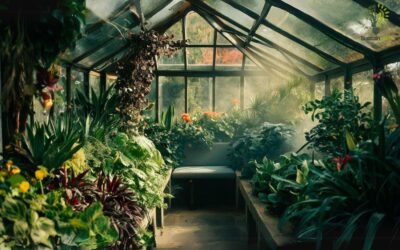The image showcases a greenhouse wellness.