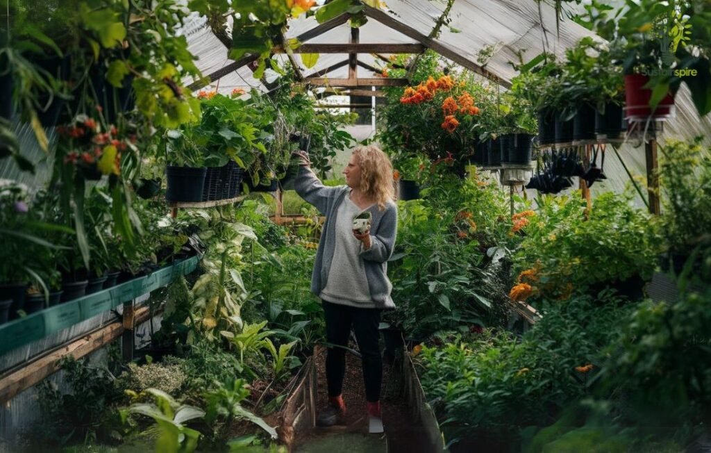 Creating a thriving local ecosystem one plant at a time in our greenhouse!