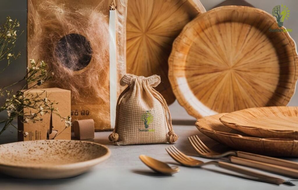 An array of Sustainable Alternatives arranged on a table.