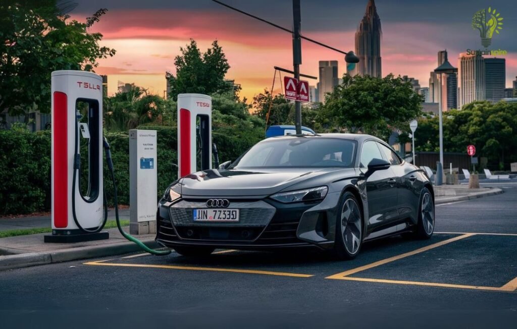 This image showcases the Electric Advantage of efficient and accessible charging solutions.