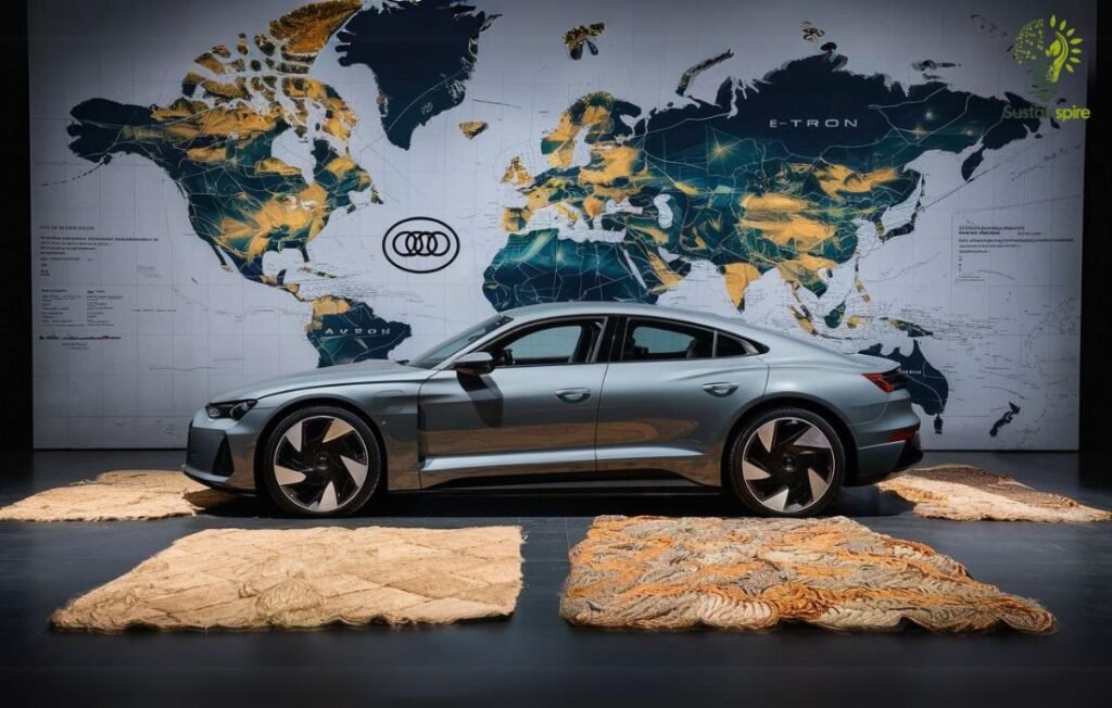 The emphasis on ethical sourcing highlights the Audi's dedication to sustainable practices and responsible manufacturing.
