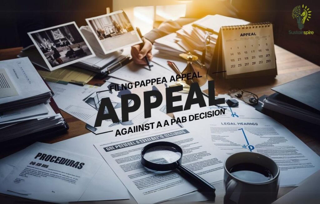 Grounds for Appeal against a PAB decision.