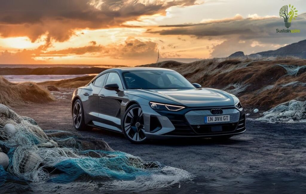 This car embodies the spirit of ocean to road, with its construction incorporating recycled materials.