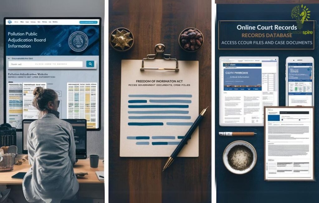Explore public records and case information easily through online databases and the Freedom of Information Act.